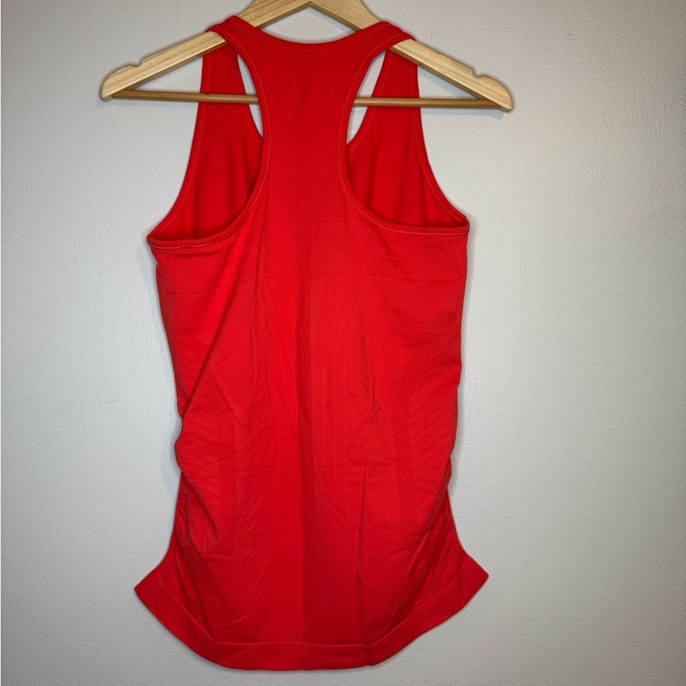 Athleta‎ Orange Ruched Racerback Tank Small - Picture 3 of 3